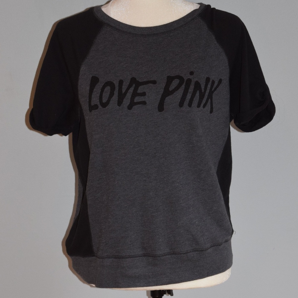 PINK Victoria's Secret Short Sleeve Sweat Shirt